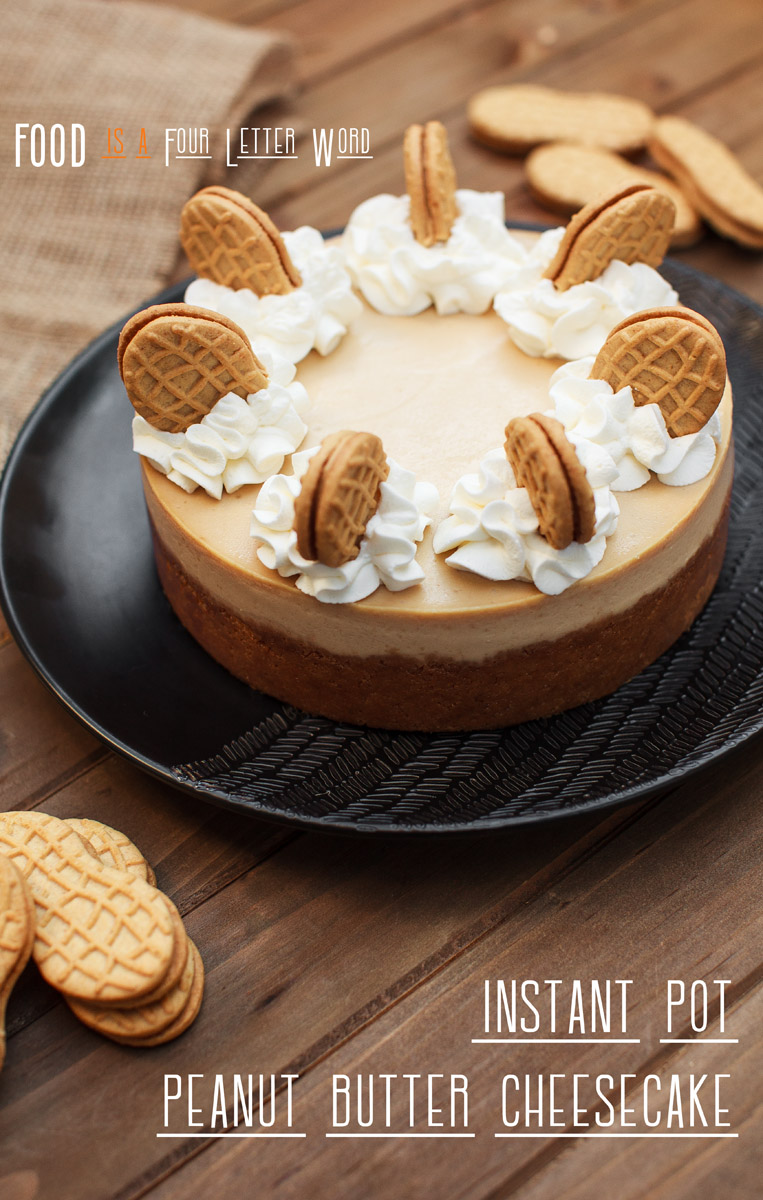 Instant Pot Peanut Butter Cheesecake Recipe with Nutter Butter Crust