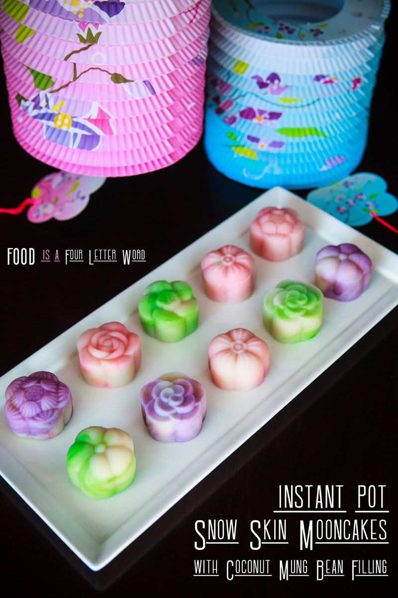 Instant Pot Snow Skin Mooncakes with Mung Bean Filling Recipe - Bánh Dẻo Trung Thu