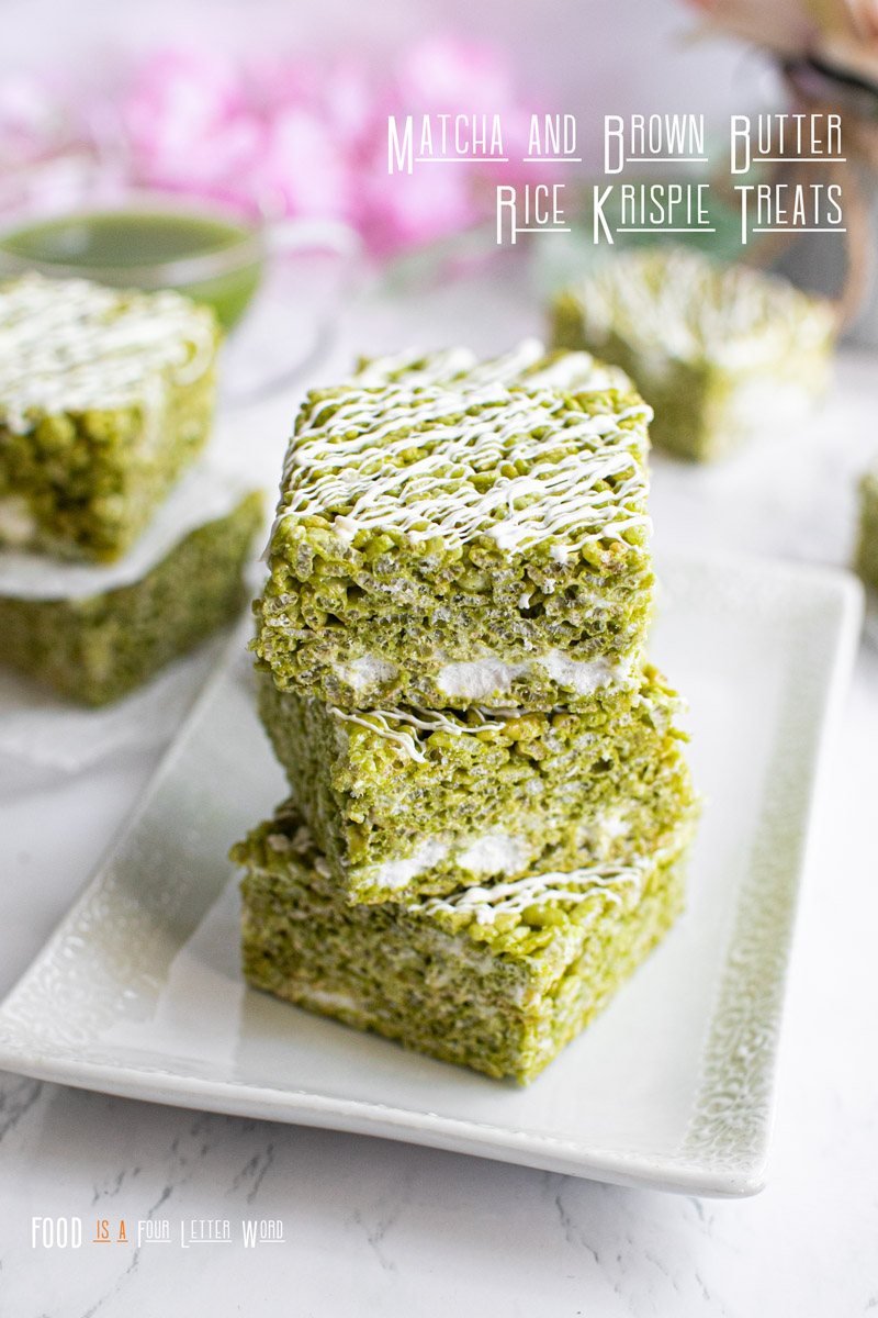 Matcha and Brown Butter Rice Krispie Treats Recipe