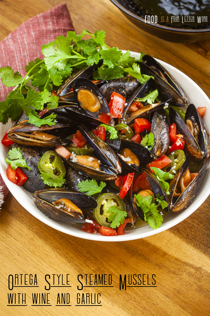 Ortega Style Steamed Mussels with Wine & Garlic Recipe