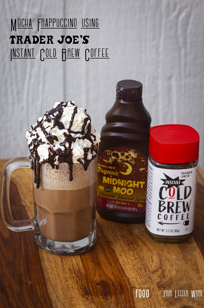 Mocha Frappuccino Recipe using Trader Joe's Instant Cold Brew Coffee